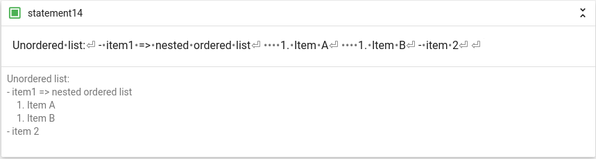 list inline